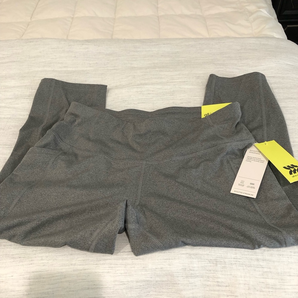 Gray All In motion high rise capri size large